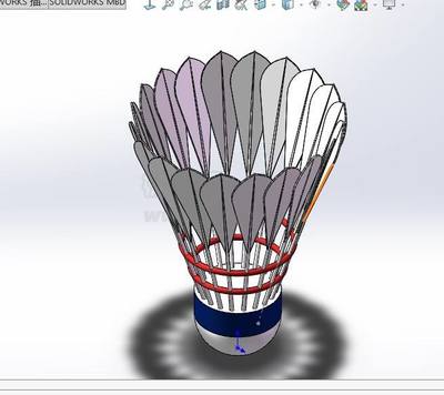 SolidWorks 2016 羽毛球模型零部件CAD图纸下载指南